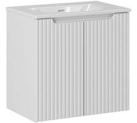Set armoire Comad Nova White NOVA WHITE 82-60-2D, lavabo Comad Sky 3 SKY 3 60CM DP (E-8099-3-60)