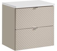 Set armoire Comad Viva Cashmere VIVA CASHMERE 82-60-2S, plan de travail Comad Nova White NOVA WHITE 89-60