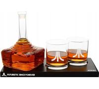Set ATARI 3D Carafe 750 ml + 2 verres 300 ml pour whisky / bourbon