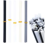 Set Baguettes de Soudure Plastique 50 Pièces - 5 Types | PP PE ABS PVC | 2×5×200 mm | Réparation Auto & Bricolage