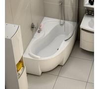 Set baignoire d’angle Ravak Rosa 95 C581000000, siphon de baignoire Viega Simplex 495121, GPX2240140