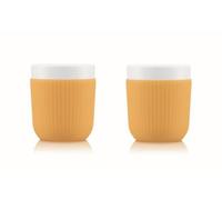Set BODUM DOURO 2 tasses porcelaine avec manchon