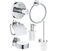 Set brosse WC Grohe Essentials 40374001, porte-papier toilette Grohe Essentials 40367001, 40369001, 40365001, 40394001, 40364001