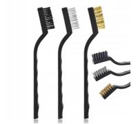 Set Brossettes de Nettoyage 166 mm - Acier, Laiton, Nylon | Poignée Ergonomique | Précision Zones Difficiles