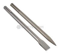 Scheppach 7907900001 de perçage et de marteau perforateur accessoires/plat + Burin pointu Kit, convient pour les dh1200 Max, diamètre 18 mm, L 350 mm