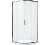 Set cabine de douche Oltens Vorma 20102100, receveur de douche semi-circulaire Oltens Superior 16002000