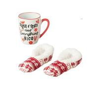Mug en Céramique & Chausson Nice 22cm Rouge