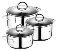 Set Casseroles Induction Bergner Acier Inoxydable, Compatible Induction - Bergner