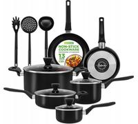 Set Casseroles Poêles Ustensiles De Cuisine Induction 13 Éléments