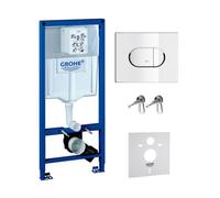 Set châssis encastré Grohe Rapid SL 38539001, bouton de chasse d'eau Grohe Arena 38858000
