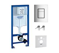 Set châssis encastré Grohe Rapid SL 38539001, bouton de chasse d'eau Grohe Skate 38732BR0