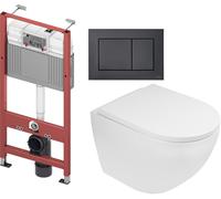 Set châssis encastré Tece Base 9400407, cuvette de WC Oltens Hamnes 42013000, 9240407, 45109000
