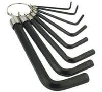 Brüder Mannesmann 6 pans intérieurs Jeu de clés mâles coudées 2.5 mm, 3 mm, 4 mm, 5 mm, 6 mm, 8 mm, 10 mm, 2 mm 8 pièces