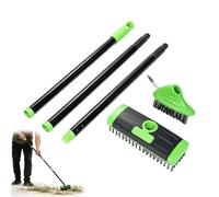 Set combinato ergonomico e Versatile di spazzole for erbacce 3 in 1 | Brosse à mauvaises herbes 3 en 1, Infiltre les interstices, Conception qui économise le dos(Green)