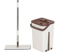 Set Complet Balai avec Seau Professionnel Essoreur EasyClean + Recharge Lingette Microfibre Offerte