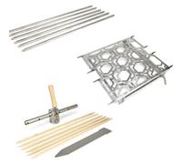 Set complet de supports pour asado - Lance-toi dans le monde de l'asado