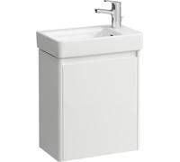 Set complet LAUFEN 480, lave-mains Pro S, 1 trou de robinetterie à droite, avec trop-plein, incl. meuble sous-lavabo BASE 2.0, 1 porte à droite, 480x280x680mm, H8659642611041