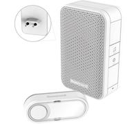 Carillon sans fil enfichable Honeywell Home DC311SP2 série 3 avec bouton-poussoir (blanc)