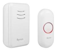 Byron Set complet pour sonnette sans fil DBY-22311 – Portée 150 m – 16 mélodies – Blanc