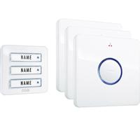 M-E Modern Electronics Set complet de sonnette sans fil 41097 portée 200 m blanc