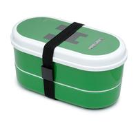 Puckator - Lunchboxen & Brotdosen - Küche & Lebensmittel - Minecraft Creeper Gestapelte Bento Box Lunchbox mit Gabel & Löffel