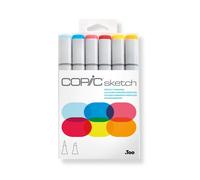 Set Copic Sketch Marqueurs Manga 6 Couleurs Primaires