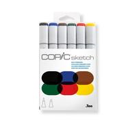 Set Copic Sketch Marqueurs Manga 6 Couleurs Primaires Vives