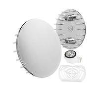 Set Couvercle d'écoulement de Douche avec Filtre à Cheveux, Ø 75 mm, chromé, Compatible avec Viega Domoplex 6928 et 6929, Convient pour 6930.0, 649 968, Couvercle d'écoulement de Rechange Receveur