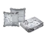 Set couvre lit boutis Octavia et 2 taies taille 220 x 240 cm