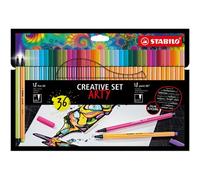Set créatif point 88/Pen 68 ARTY, étui carton de 36