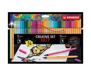 Set créatif point 88/Pen 68 ARTY, étui carton de 36