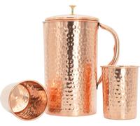 Set cuivre HAMMERED pichet 1,5L et 2 tasses 250 ml Gisane