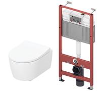 Set cuvette de WC Geberit iCon 503.232.00.1, châssis encastré Tece Base 9400407