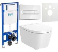Set cuvette de WC Roca Inspira A346528S00, châssis encastré Roca Duplo One A890070020, A80152C00B, A890195000, A890063000