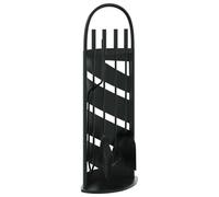 Set d’outils de cheminée 5 pcs 23x15x66 cm acier