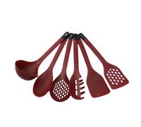 Set d’Ustensiles de Cuisine 6 Pièces en Silicone Résistant avec Support Cheffinger Bordeaux