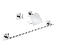 Set d'accessoires 3 en 1 - GROHE - 41124000 - Start Cube - Chromé