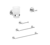 SET D'ACCESSOIRES DE BAIN 5 PIÈCES EN ACIER AVEC FIXATION MURALE FILA
