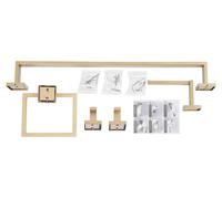Set d'accessoires de salle de bain, set complet de 5 pièces, acier inoxydable durable, or