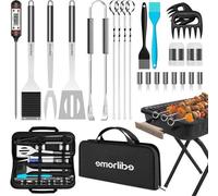 Set d'accessoires pour barbecue en acier inoxydable