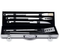 Set d'accessoires pour barbecue en acier inoxydable - Coffret d'équipement pour barbecue en acier inoxydable - Protection anti-gouttes durable
