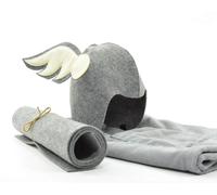 Set d'accessoires pour sauna Chapeau de feutre Saunatuch Matte Wellness SPA Hommes XL