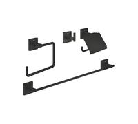 Set d'accessoires 4 en 1 - GROHE - 411152430 - Start Cube - Noir mat