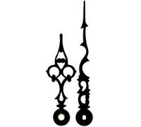 Set d'aiguilles noires de style sans trotteuse taille : Heure 60mm / Minute 70mm