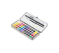 Set d'Aquarelle 48 Couleurs Métalliques/Fluorescentes, Boîte Portable,