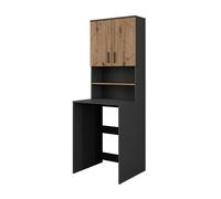 Vicco Set d'armoires pour Machine à Laver Irma, Anthracite/Chêne de Force doré, 68x88.5cm 2 pièces, pour Le Rangement de lessive et d’Accessoires de Salle de Bain