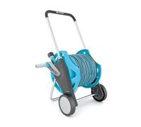Set d'arrosage - DISCOVER - Chariot avec tuyau 30 m - Pliable - Ergonomique - Résistant à la corrosion