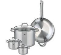 Set de 1 Poêle de cuisson 32 cm et 3 faitouts 12, 14 et 26 cm Elo Profi Citrin