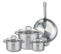 Set de 1 Poêle de cuisson 32 cm et 3 faitouts 16, 20 et 26 cm Elo Profi Citrin