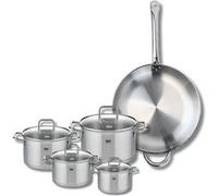 Set de 1 Poêle de cuisson 32 cm et 4 faitouts 12, 14, 16 et 20 cm Elo Profi Citrin